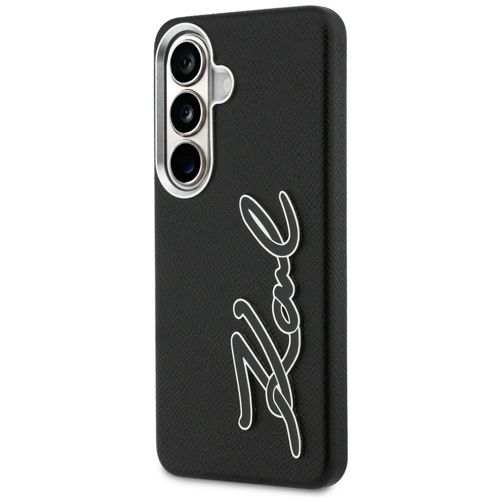 Etui na Samsung Galaxy S26 S942, Karl Lagerfeld, Signature Resin Logo, Czarne