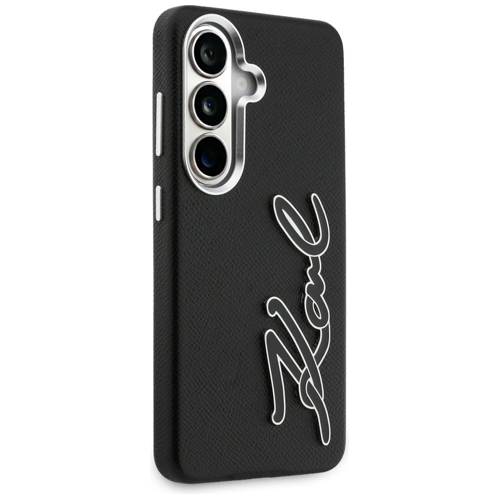 Etui na Samsung Galaxy S26 S942, Karl Lagerfeld, Signature Resin Logo, Czarne