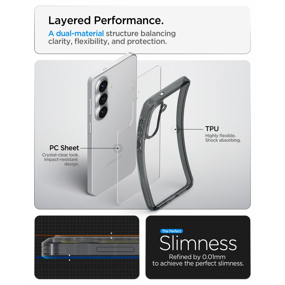 Etui na Samsung Galaxy S26 S942, Spigen, Ultra Hybrid, Dymne ACS10733
