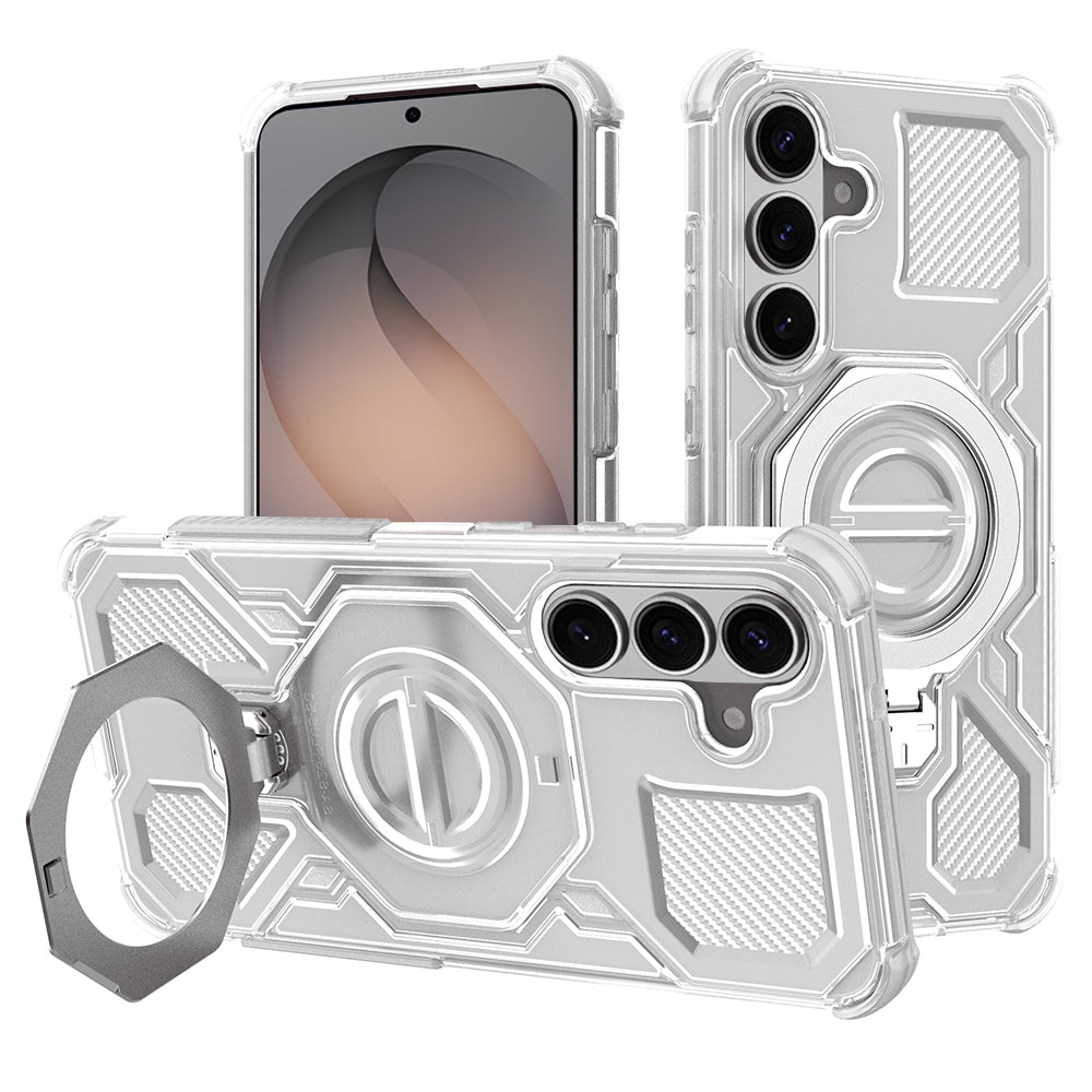 Etui na Samsung Galaxy S26 S942, Techsuit, Carbon Shield Pro, Biały