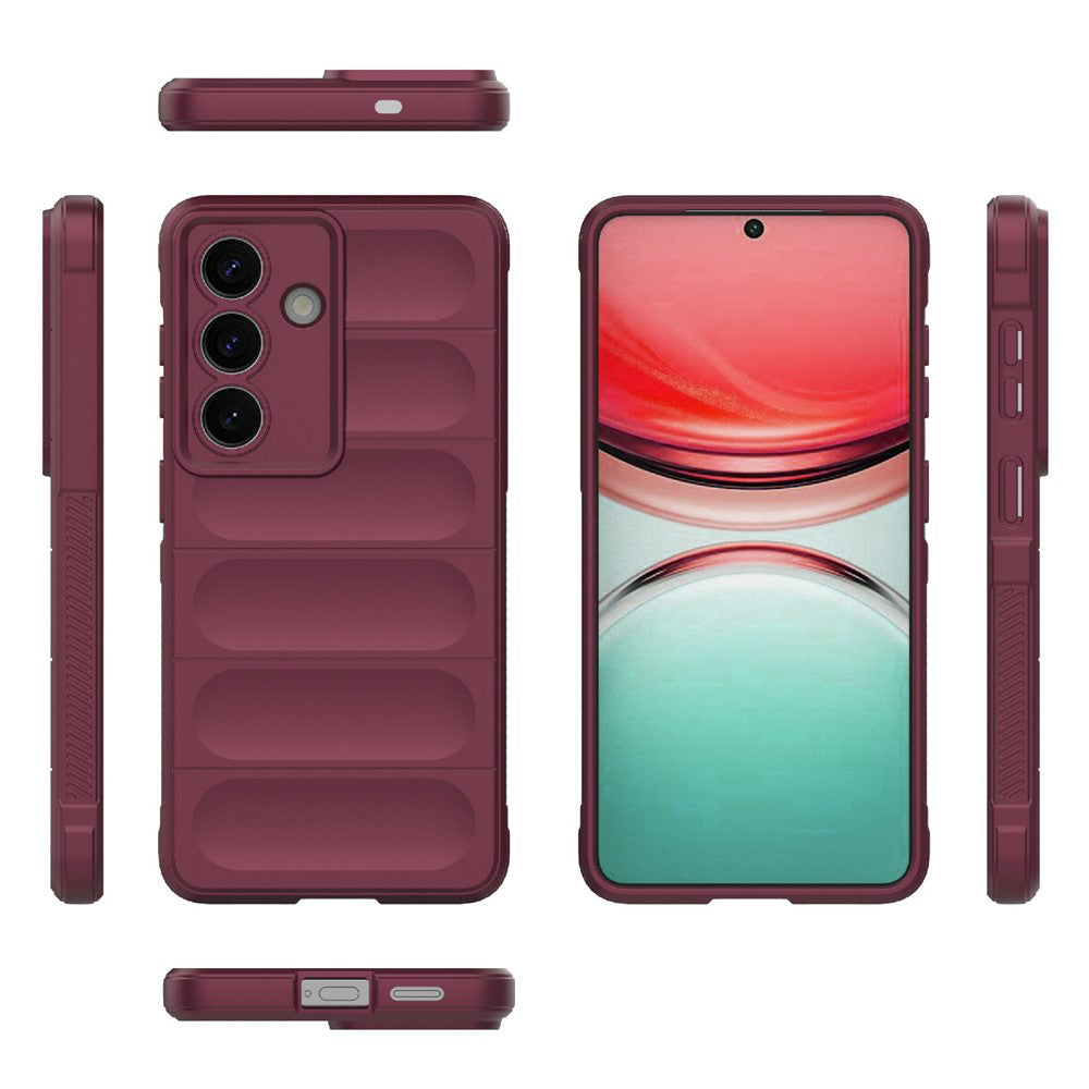 Etui na Samsung Galaxy S26 S942, Techsuit, Magic Shield, Wiśniowy