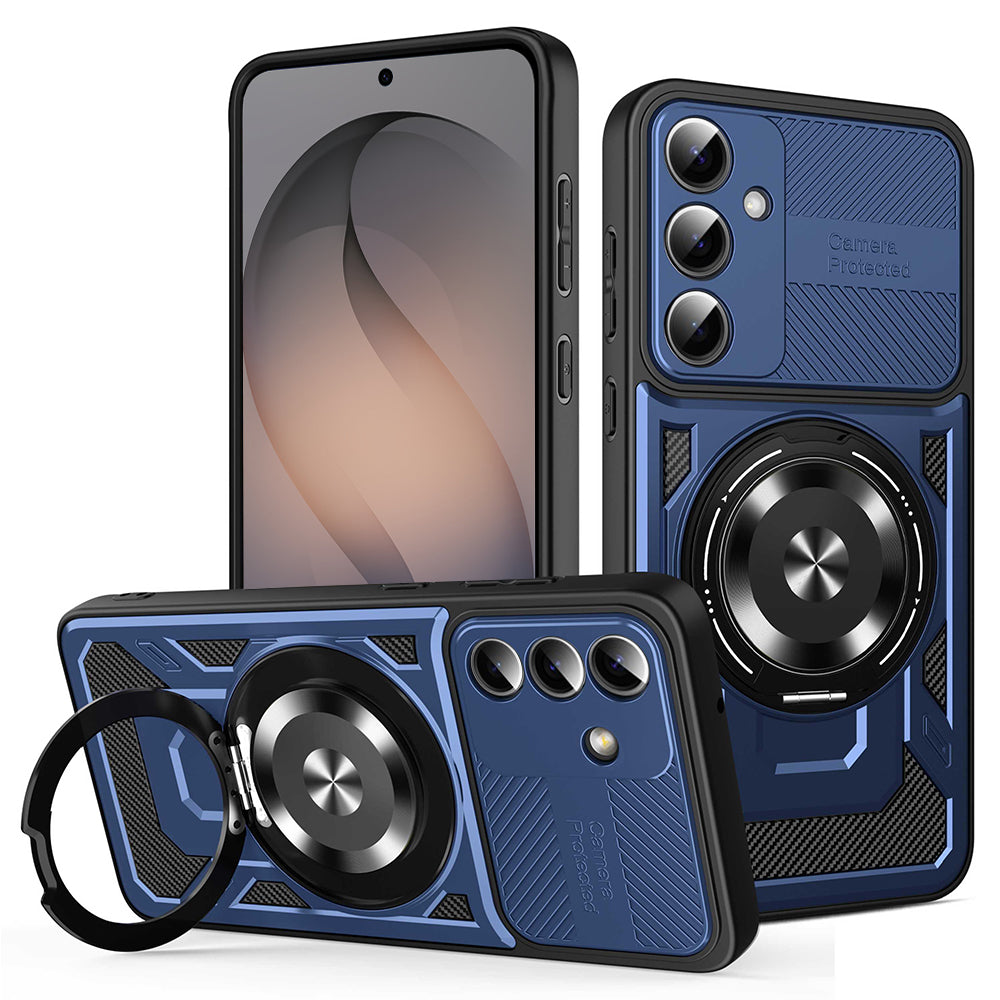 Etui na Samsung Galaxy S26, Techsuit, RuggedCam, Niebieskie