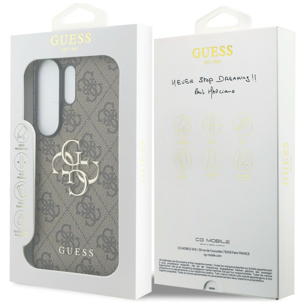 Etui na Samsung Galaxy S26 Ultra S948, Guess, 4G Big Logo, Brązowy