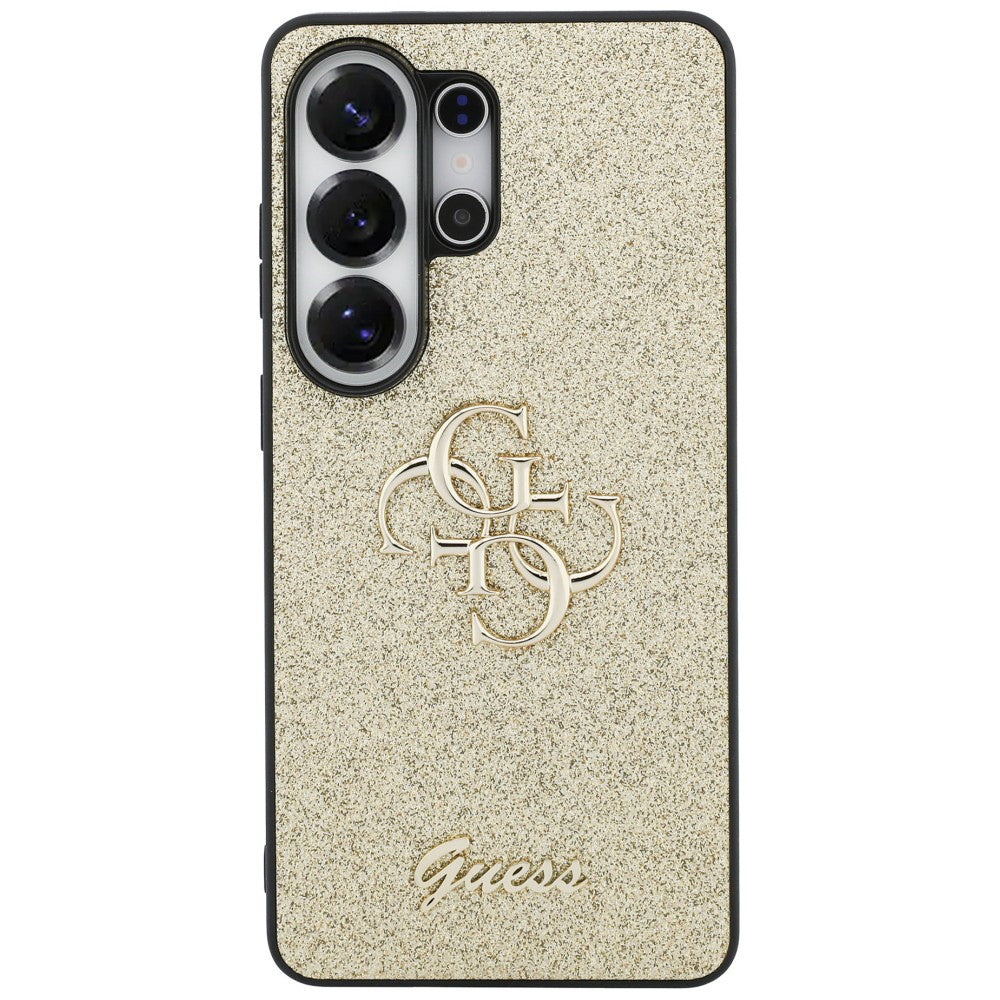 Etui na Samsung Galaxy S26 Ultra S948, Guess, Fixed Glitter Big 4G Metal Frame, Złote