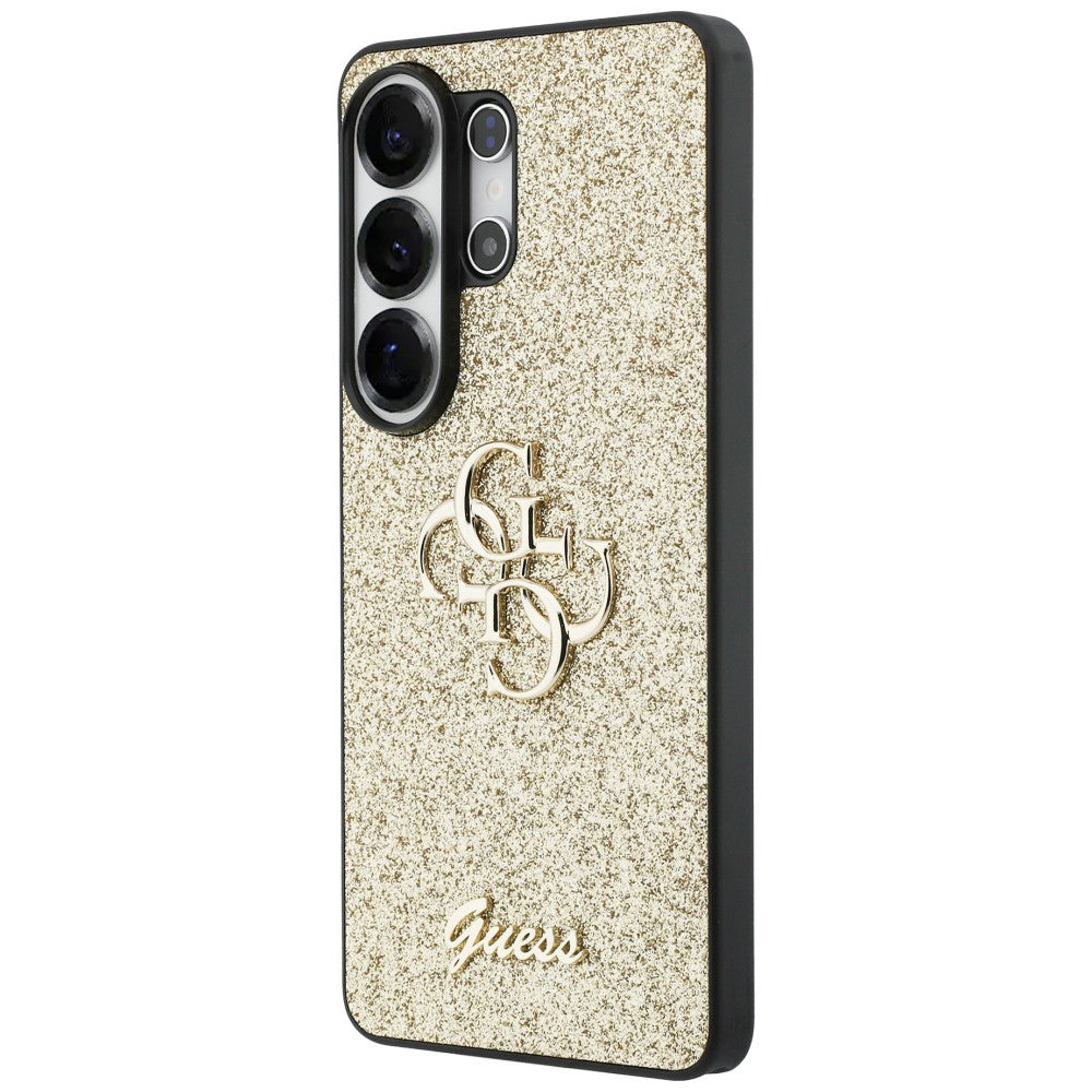 Etui na Samsung Galaxy S26 Ultra S948, Guess, Fixed Glitter Big 4G Metal Frame, Złote