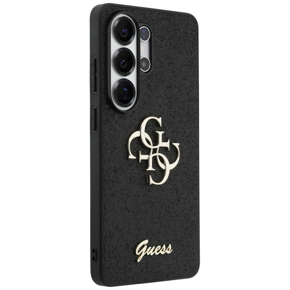 Etui na Samsung Galaxy S26 Ultra S948, Guess, Fixed Glitter Big 4G Metal Frame, Czarne