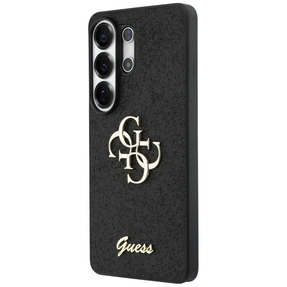 Etui na Samsung Galaxy S26 Ultra S948, Guess, Fixed Glitter Big 4G Metal Frame, Czarne
