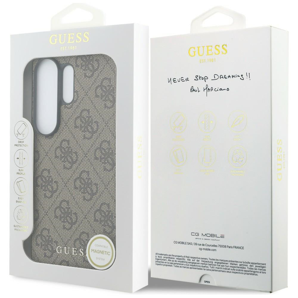 Etui na Samsung Galaxy S26 Ultra S948, Guess, 4G Classic Logo Charm, Brązowy