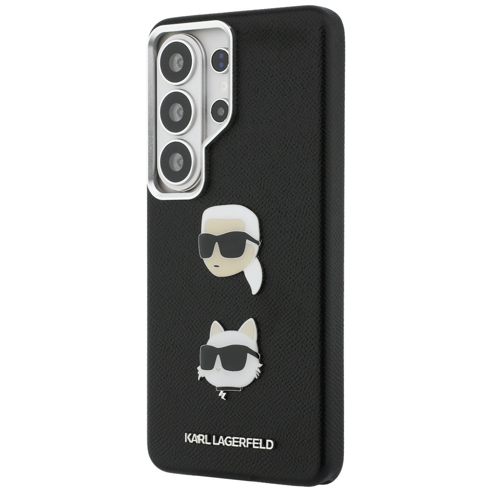 Etui na Samsung Galaxy S26 Ultra S948, Karl Lagerfeld, Saffiano Karl & Choupette's Head Pin, Czarne.