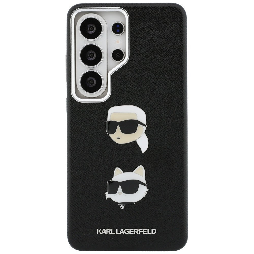 Etui na Samsung Galaxy S26 Ultra S948, Karl Lagerfeld, Saffiano Karl & Choupette's Head Pin, Czarne.