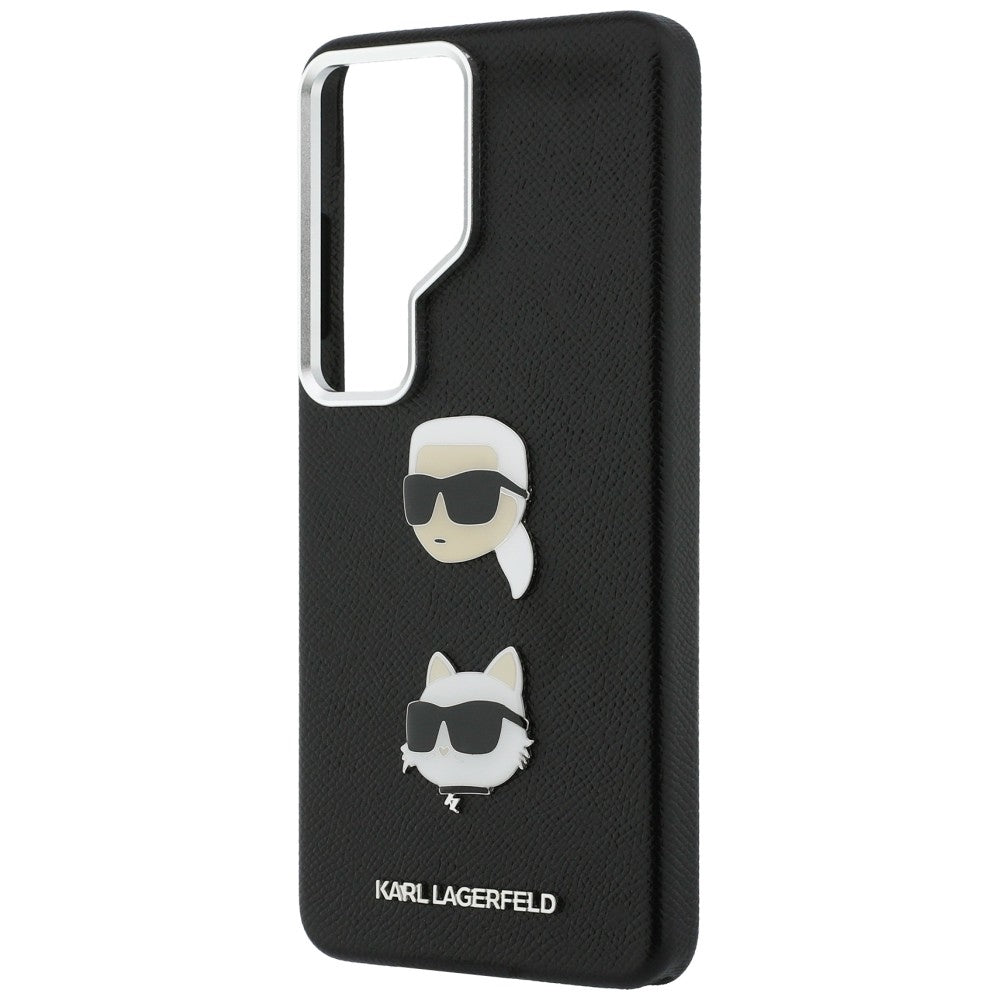 Etui na Samsung Galaxy S26 Ultra S948, Karl Lagerfeld, Saffiano Karl & Choupette's Head Pin, Czarne.