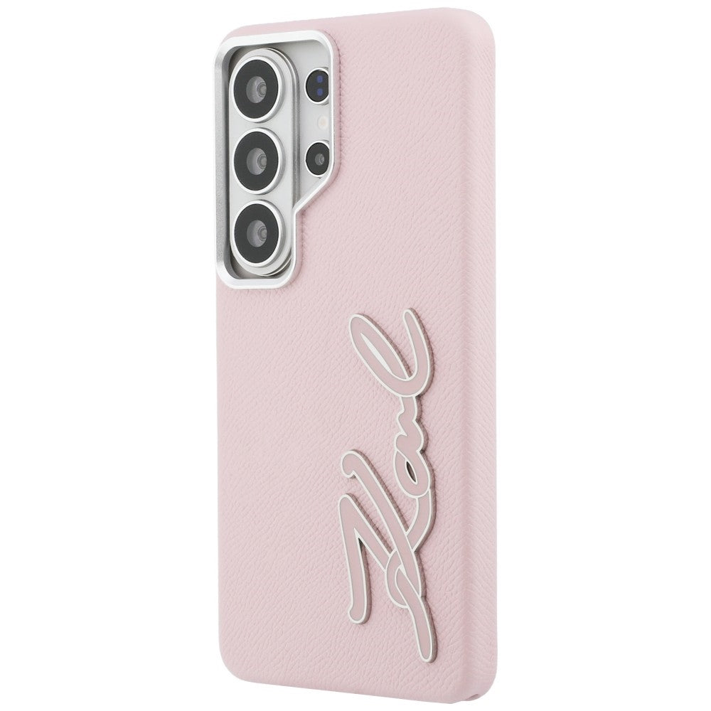 Etui na Samsung Galaxy S26 Ultra S948, Karl Lagerfeld, Signature Resin Logo, Różowy