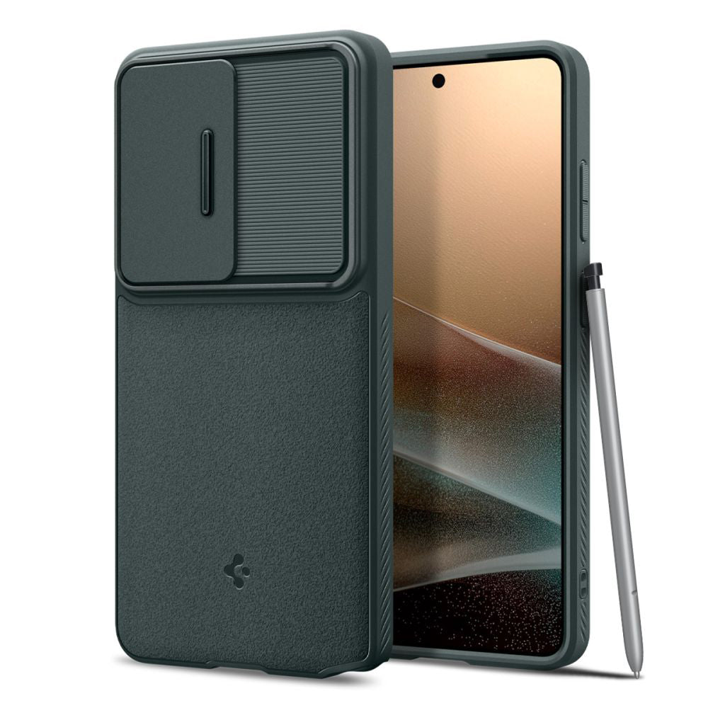 Etui na Samsung Galaxy S26 Ultra S948, Spigen, Optik Armor, Zielony ACS10688