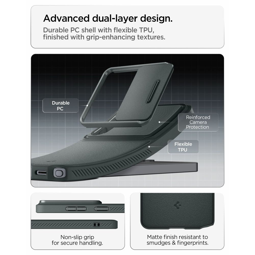 Etui na Samsung Galaxy S26 Ultra S948, Spigen, Optik Armor, Zielony ACS10688