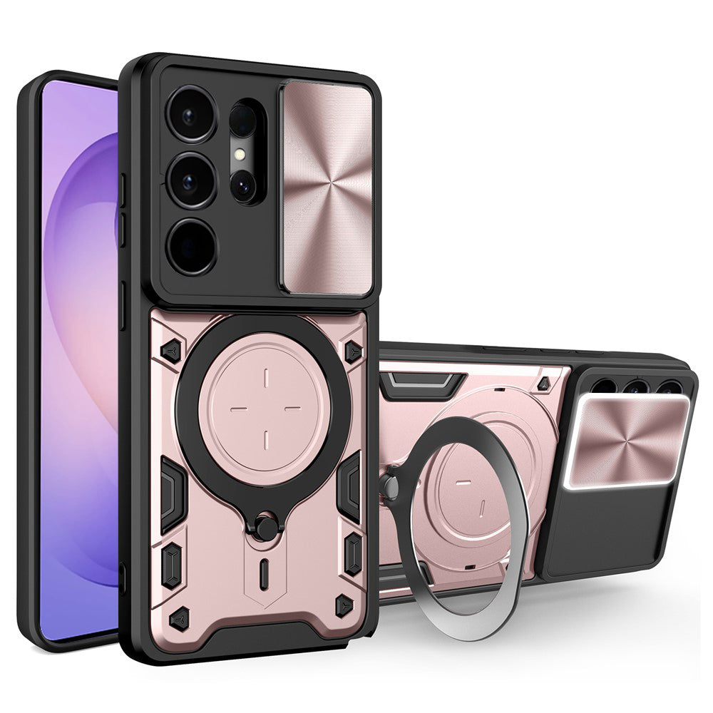 Etui na Samsung Galaxy S26 Ultra S948, Techsuit, CamGuard Pro, Różowo-Złote