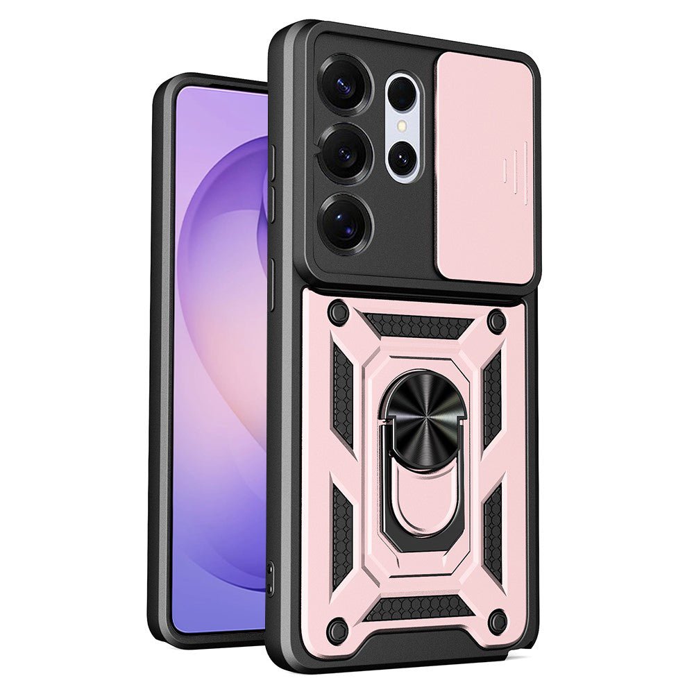 Etui na Samsung Galaxy S26 Ultra S948, Techsuit, CamShield, Różowo-Złoty