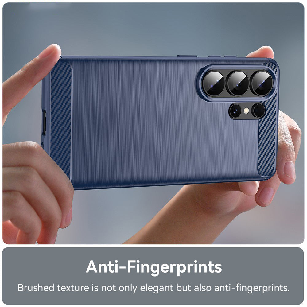 Etui na Samsung Galaxy S26 Ultra S948, Techsuit, Carbon, Niebieskie