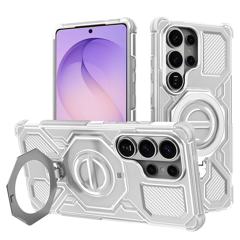 Case for Samsung Galaxy S26 Ultra S948, Techsuit, Carbon Shield Pro, White