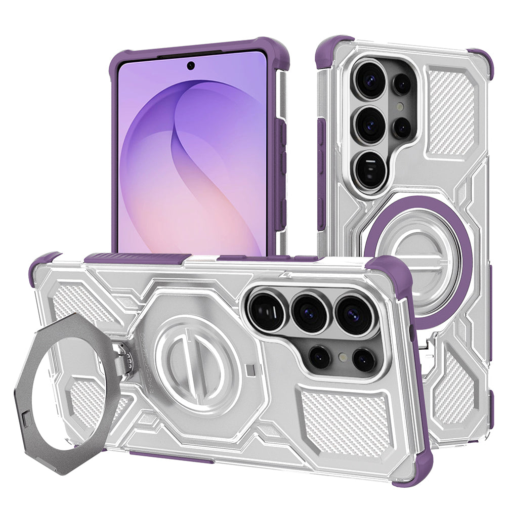 Case for Samsung Galaxy S26 Ultra, Techsuit, Carbon Shield Pro, Purple