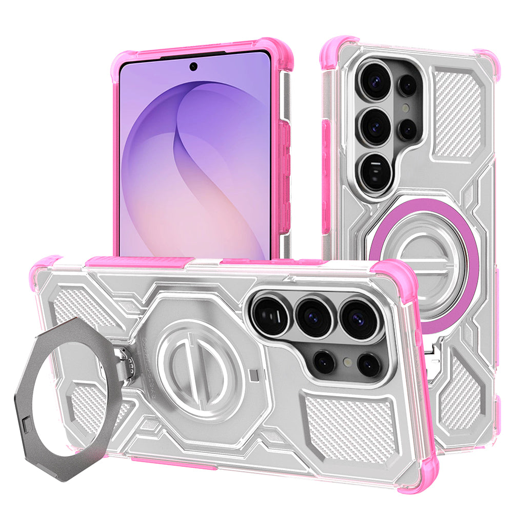 Etui na Samsung Galaxy S26 Ultra S948, Techsuit, Carbon Shield Pro, Różowy