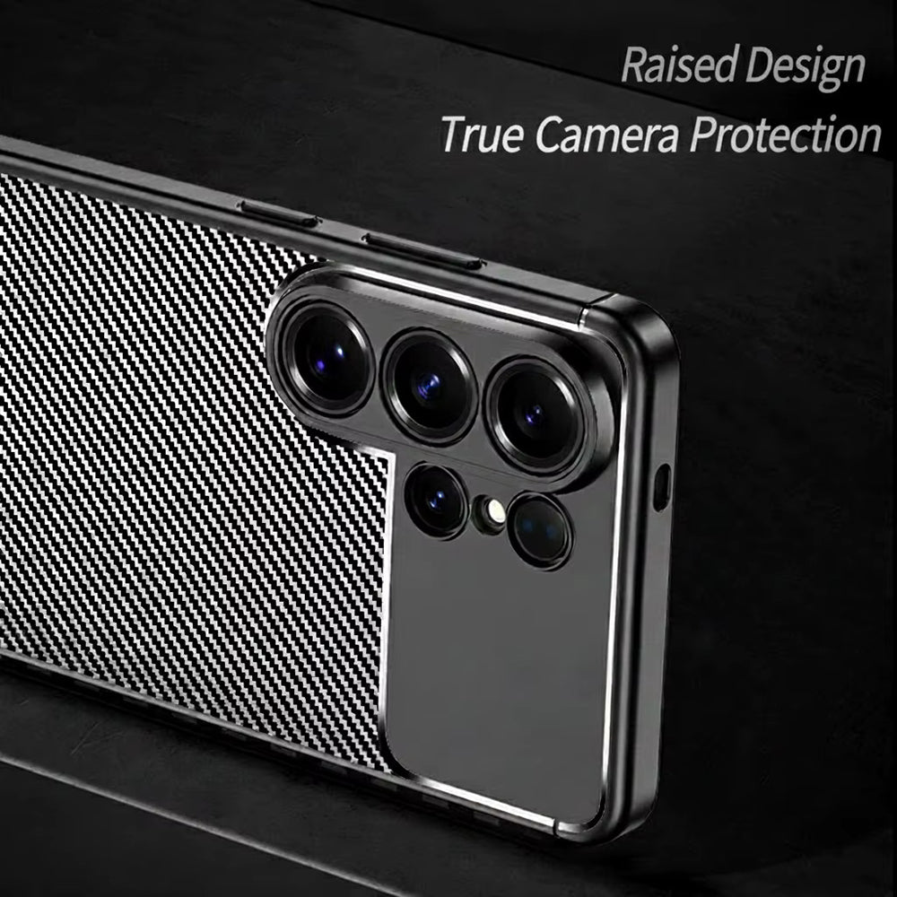 Etui na Samsung Galaxy S26 Ultra S948, Techsuit, CarbonFiber, Czarne