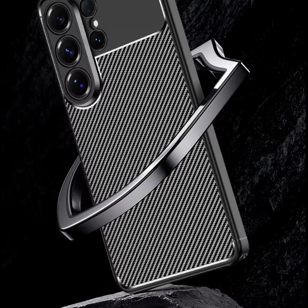 Etui na Samsung Galaxy S26 Ultra S948, Techsuit, CarbonFiber, Czarne