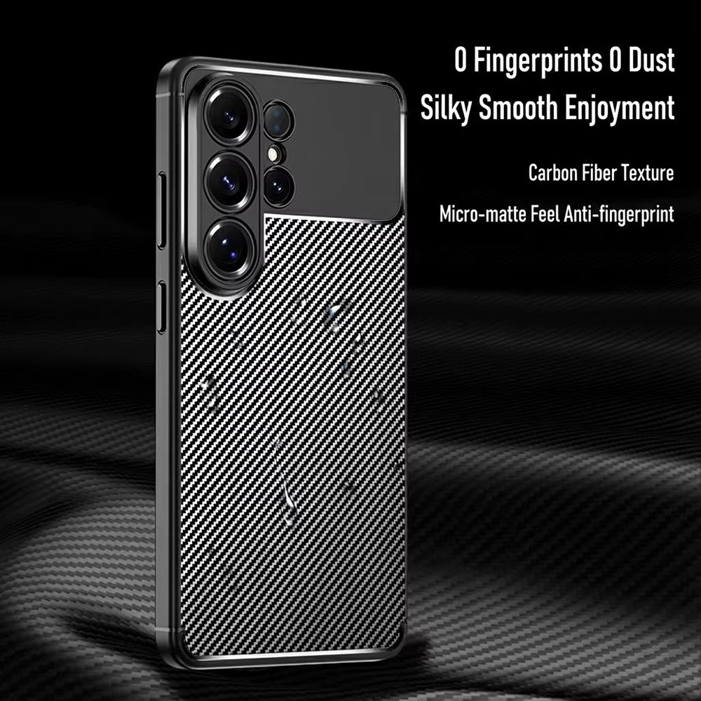 Etui na Samsung Galaxy S26 Ultra S948, Techsuit, CarbonFiber, Czarne