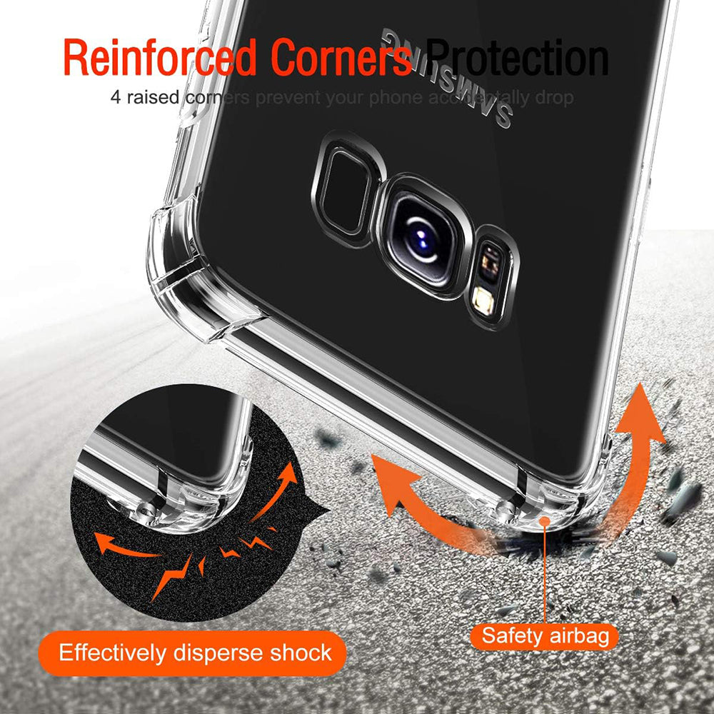 Etui na Samsung Galaxy S8+ G955, Techsuit, Shockproof Clear, Przezroczyste
