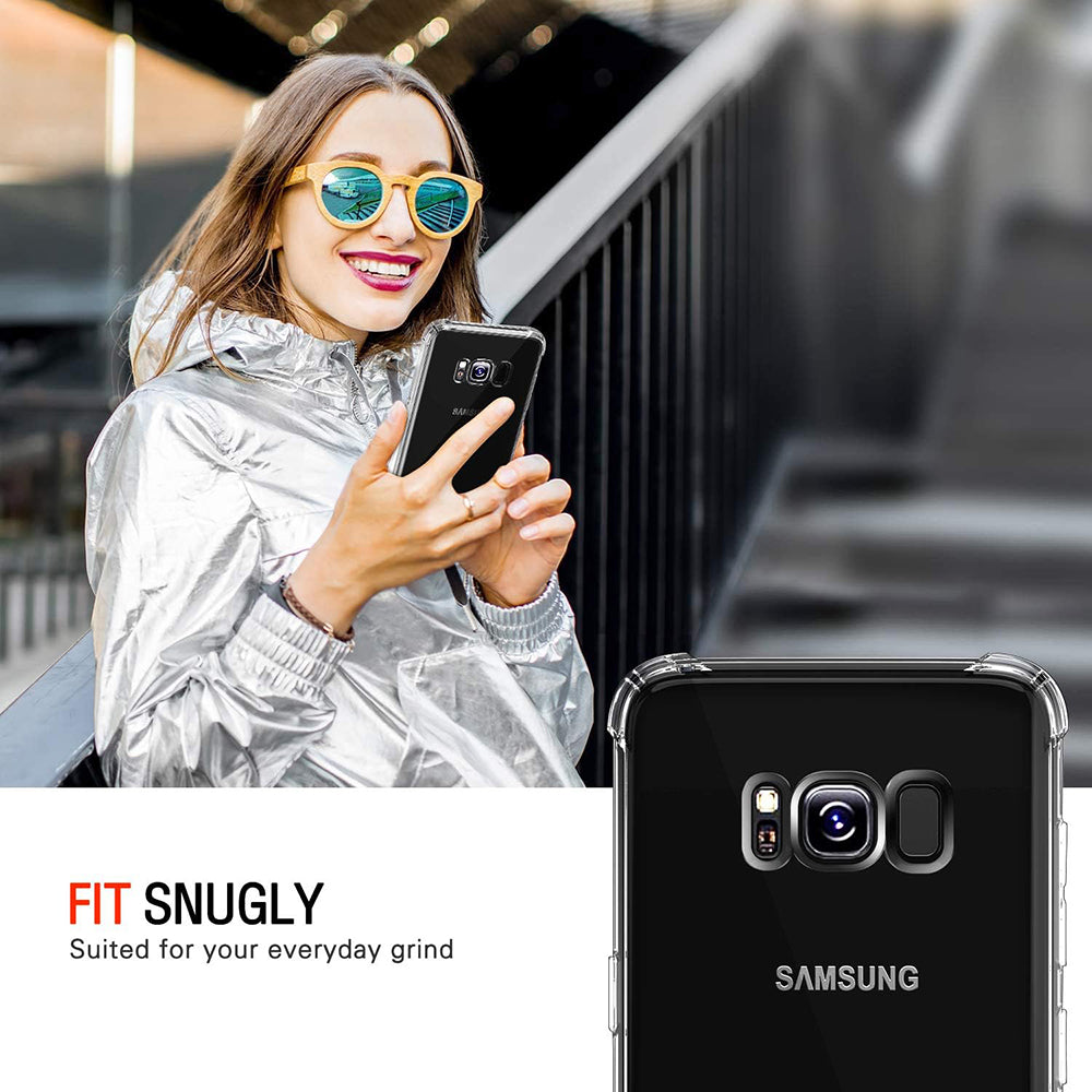 Etui na Samsung Galaxy S8+ G955, Techsuit, Shockproof Clear, Przezroczyste