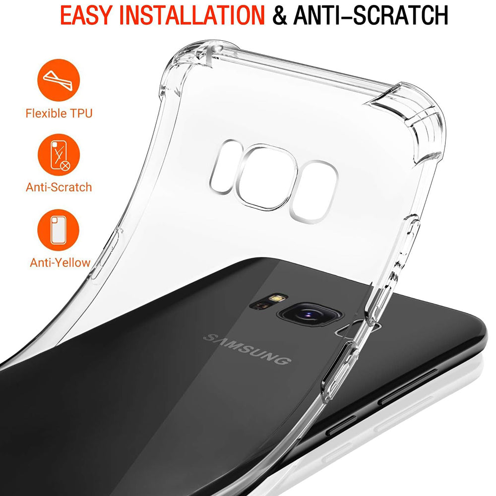 Etui na Samsung Galaxy S8+ G955, Techsuit, Shockproof Clear, Przezroczyste