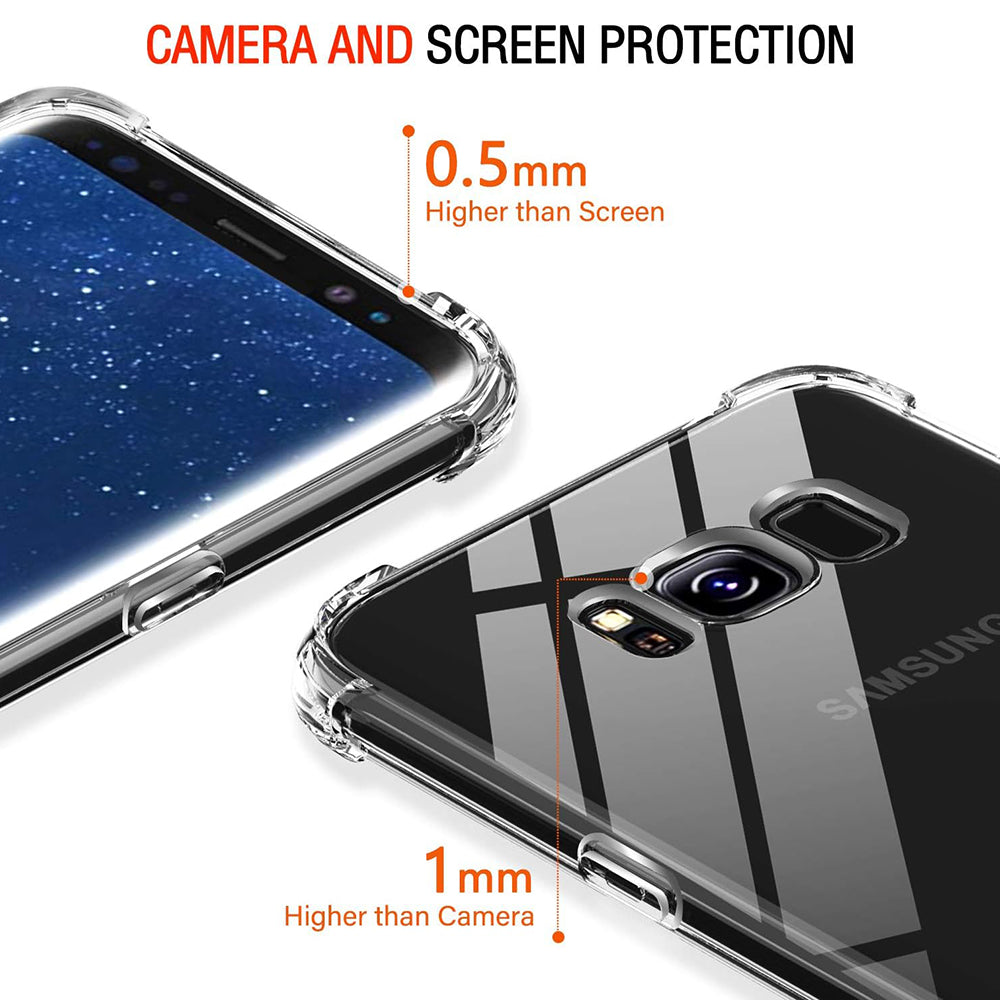 Etui na Samsung Galaxy S8+ G955, Techsuit, Shockproof Clear, Przezroczyste