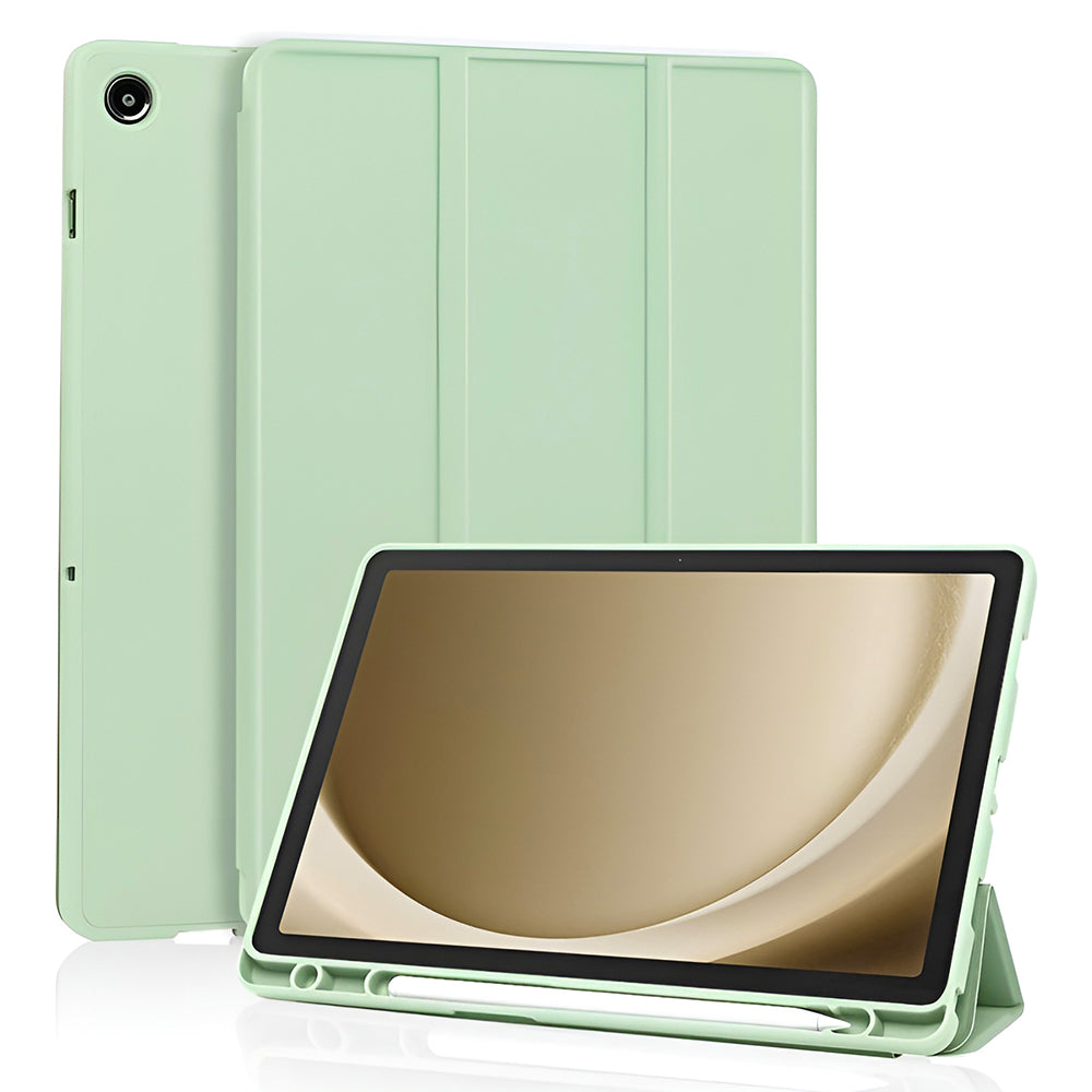 Etui na Samsung Galaxy Tab A11+ / Tab A9+, Techsuit, Flex Trifold, Zielony Matcha