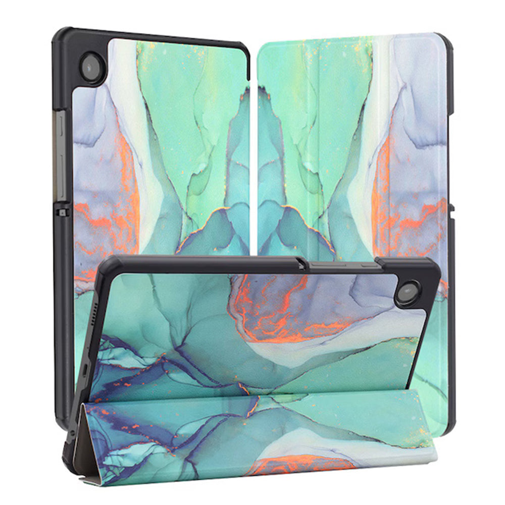Etui na Samsung Galaxy Tab A11+ / Tab A9+, Techsuit, FoldPro Green Time, wielokolorowe