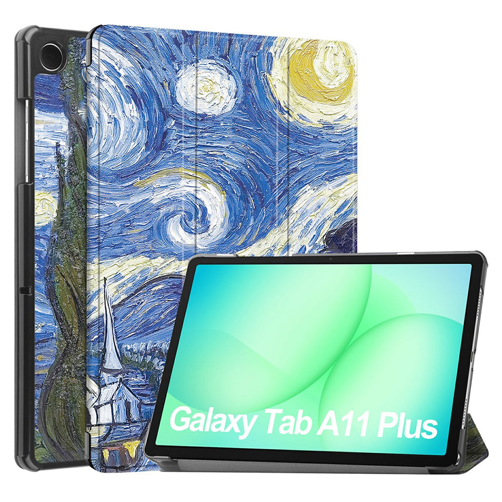 Etui na Samsung Galaxy Tab A11+ / Tab A9+, Techsuit, FoldPro Starry Night, wielokolorowe