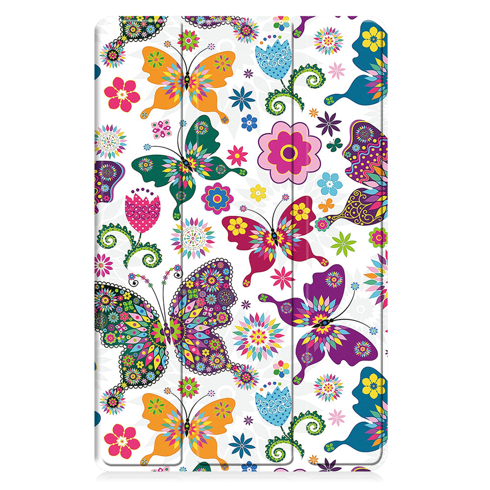 Etui na Samsung Galaxy Tab A11 / Tab A9, Techsuit, FoldPro Butterfly Nowy Model, Wielokolorowy