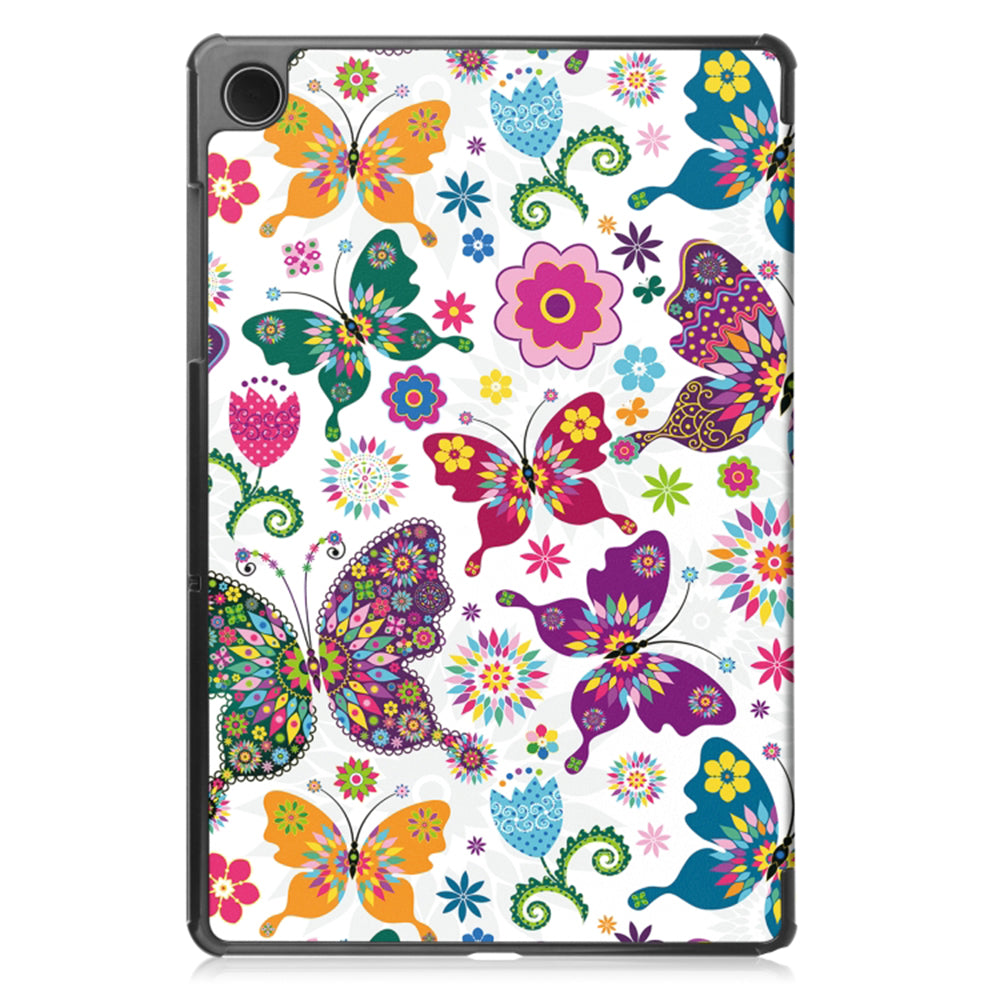 Etui na Samsung Galaxy Tab A11 / Tab A9, Techsuit, FoldPro Butterfly Nowy Model, Wielokolorowy