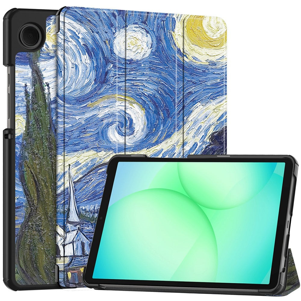 Etui na Samsung Galaxy Tab A11 / Tab A9, Techsuit, FoldPro Starry Night Nowy Model, Wielokolorowy