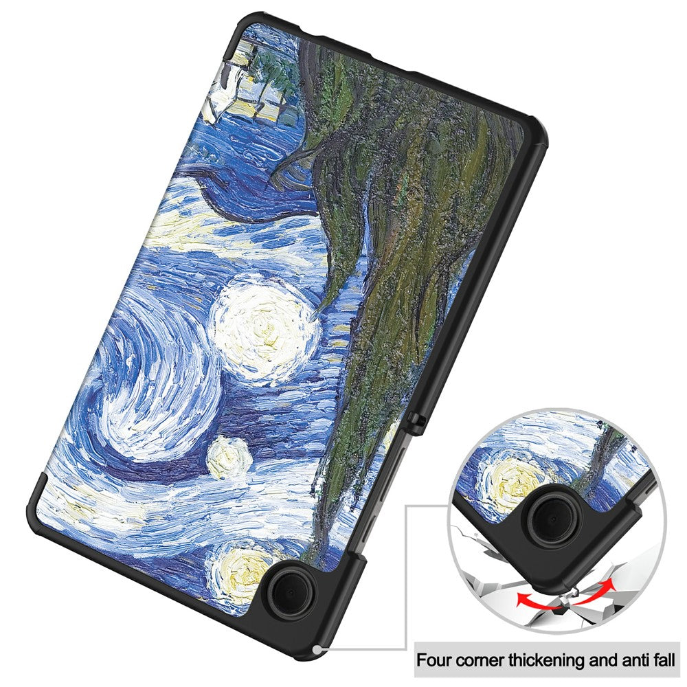 Etui na Samsung Galaxy Tab A11 / Tab A9, Techsuit, FoldPro Starry Night Nowy Model, Wielokolorowy
