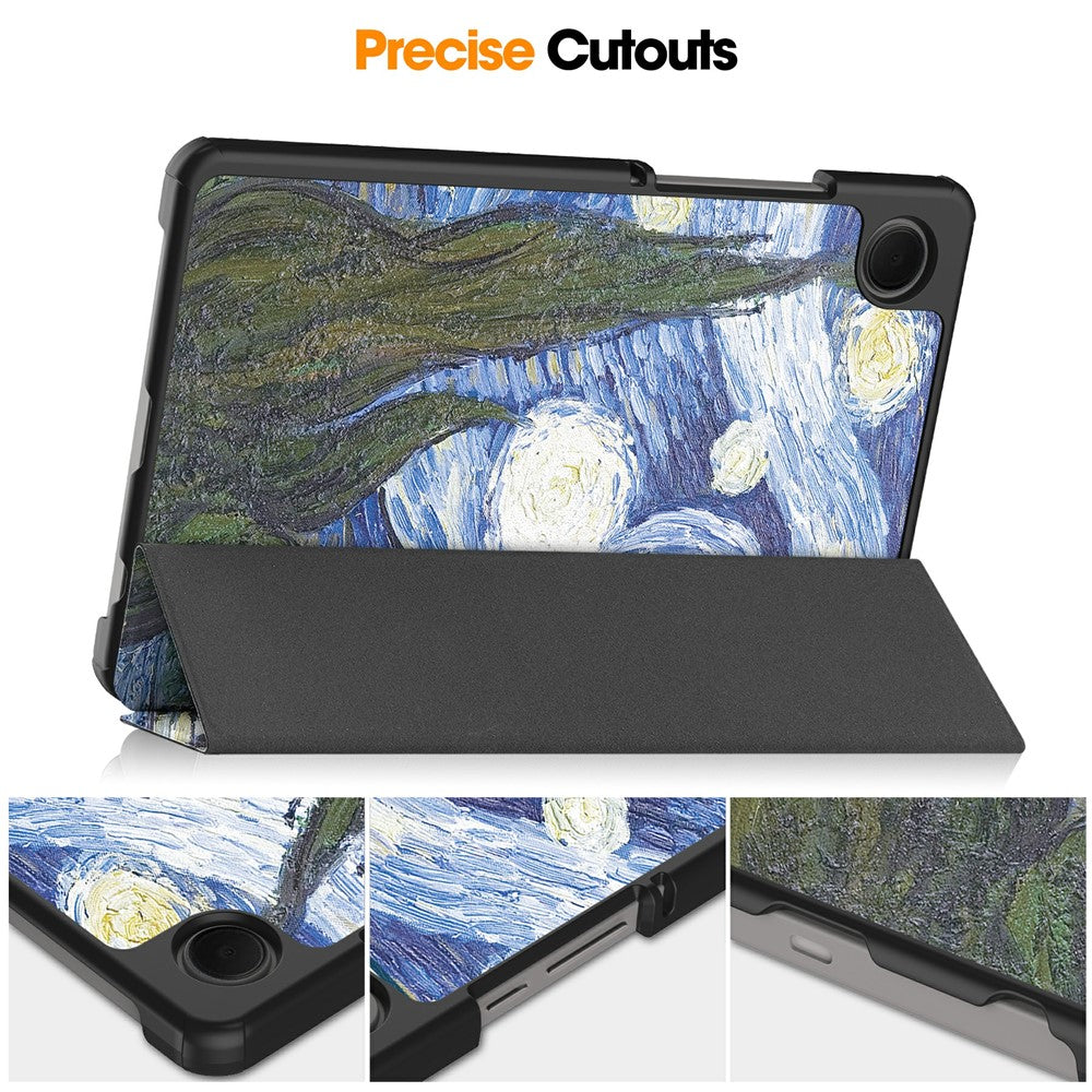 Etui na Samsung Galaxy Tab A11 / Tab A9, Techsuit, FoldPro Starry Night Nowy Model, Wielokolorowy