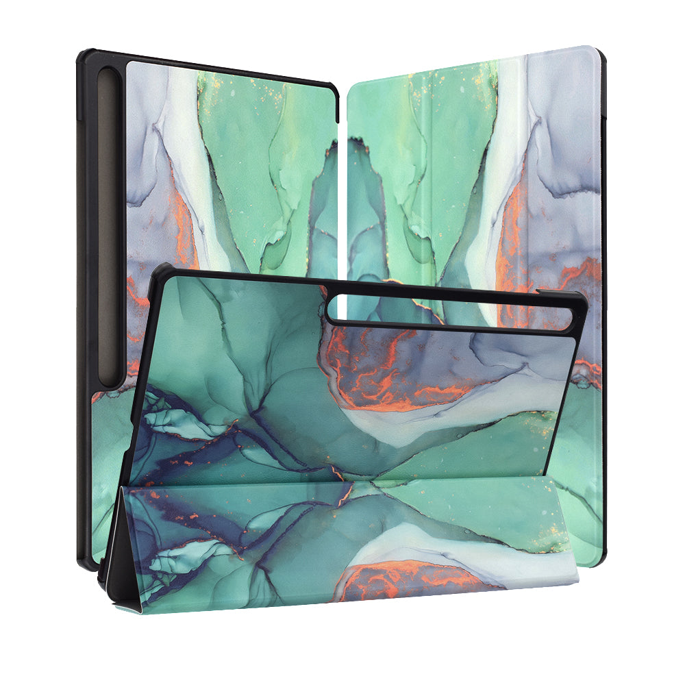 Etui na Samsung Galaxy Tab S10 FE+, Techsuit, FoldPro Green Time, wielokolorowe