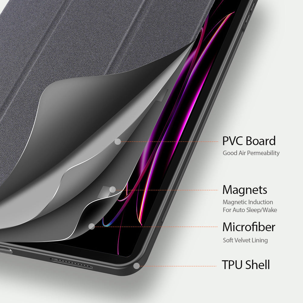Etui do Samsung Galaxy Tab S12 Ultra / Tab S11 Ultra, DUX DUCIS, Domo z uchwytem na rysik, czarne
