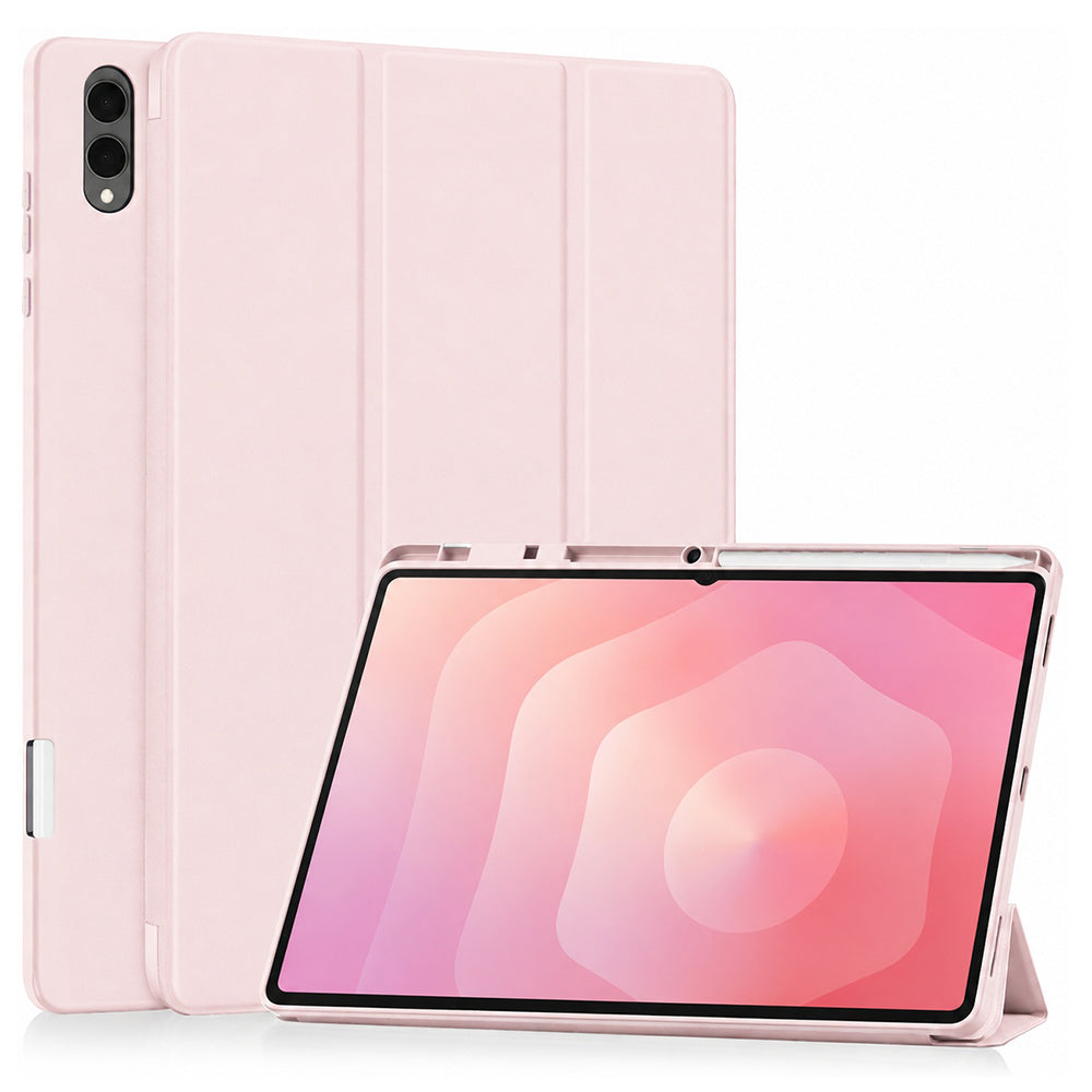 Etui na Samsung Galaxy Tab S12 Ultra / Tab S11 Ultra, Techsuit, Flex Trifold, Różowe