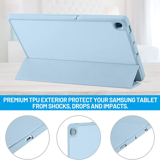 Etui na Samsung Galaxy Tab S6 Lite (2024) / Tab S6 Lite (2022) / Tab S6 Lite (2020), Techsuit, Flex Trifold, Bleu