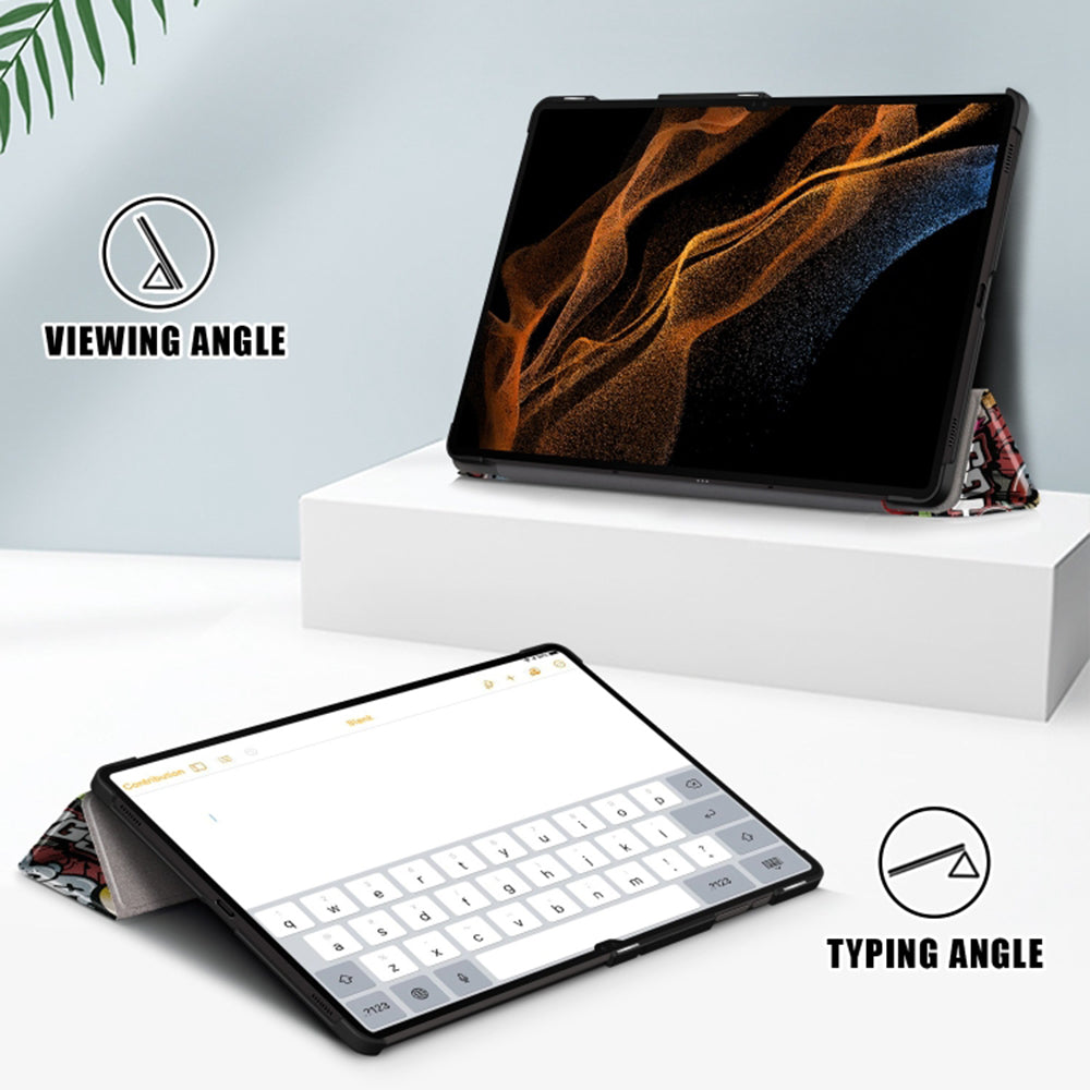 Etui na Samsung Galaxy Tab S8 Ultra, Techsuit, FoldPro Urban Vibe, Wielokolorowe