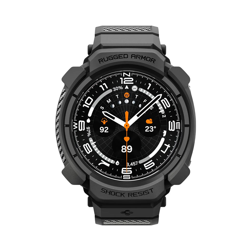 Etui do Samsung Galaxy Watch Ultra2, Spigen, Rugged Armor Pro, Czarny Mat ACS11612