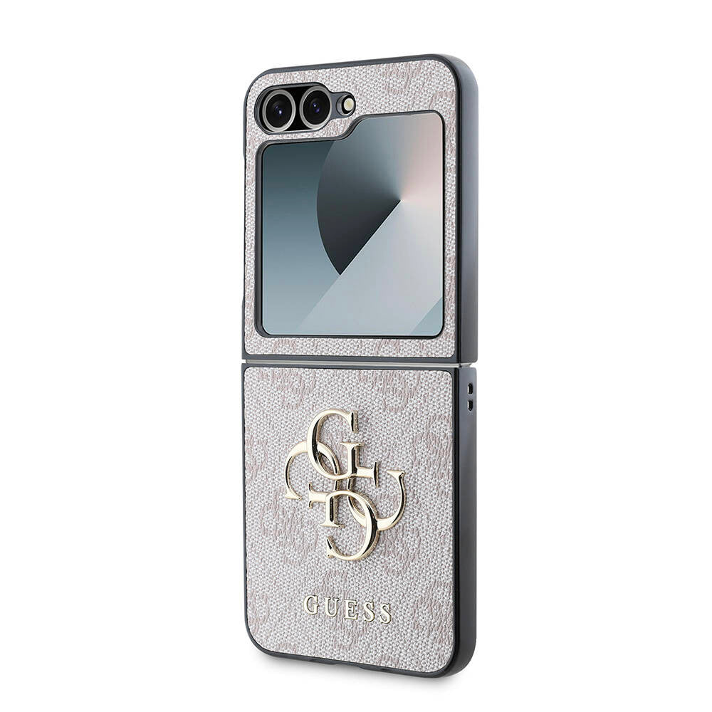 Etui do Samsung Galaxy Z Flip7 F766, Guess, 4G Metal Logo, Czarne