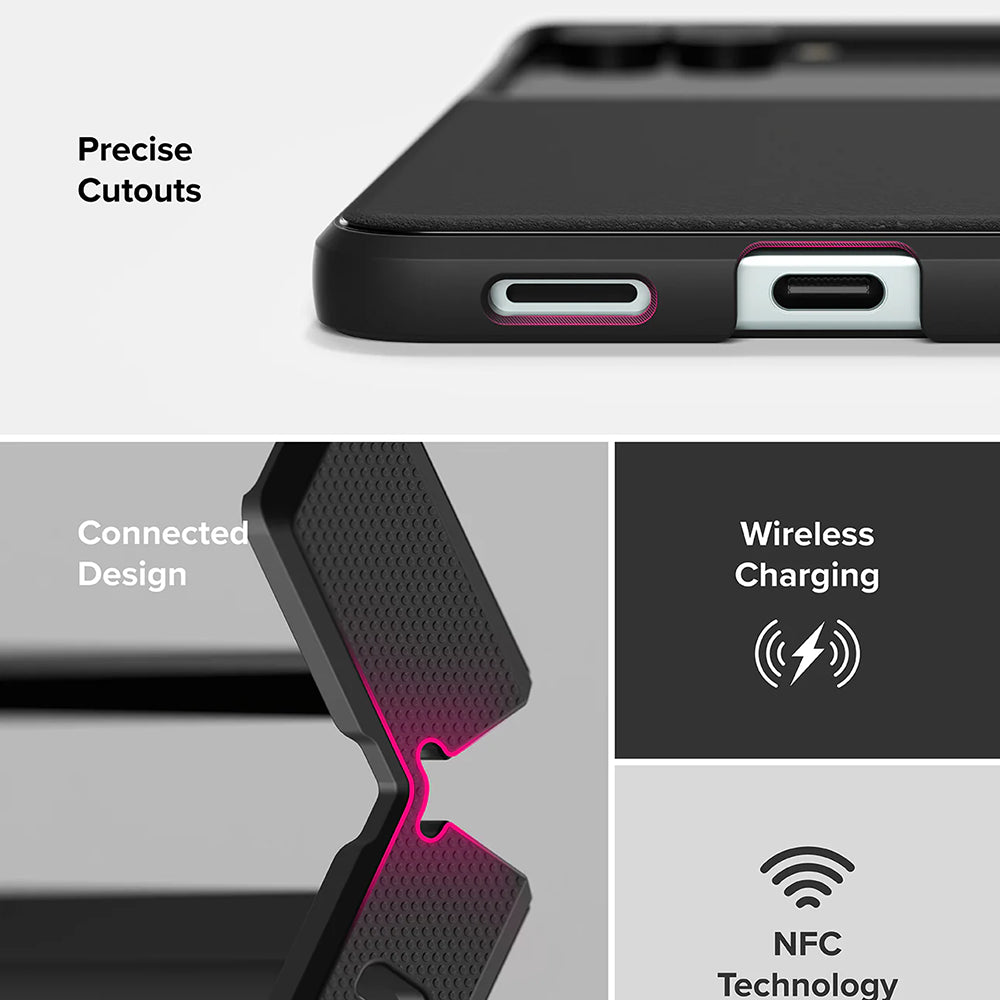 Etui do Samsung Galaxy Z Flip7 F766, Ringke, Onyx, czarne