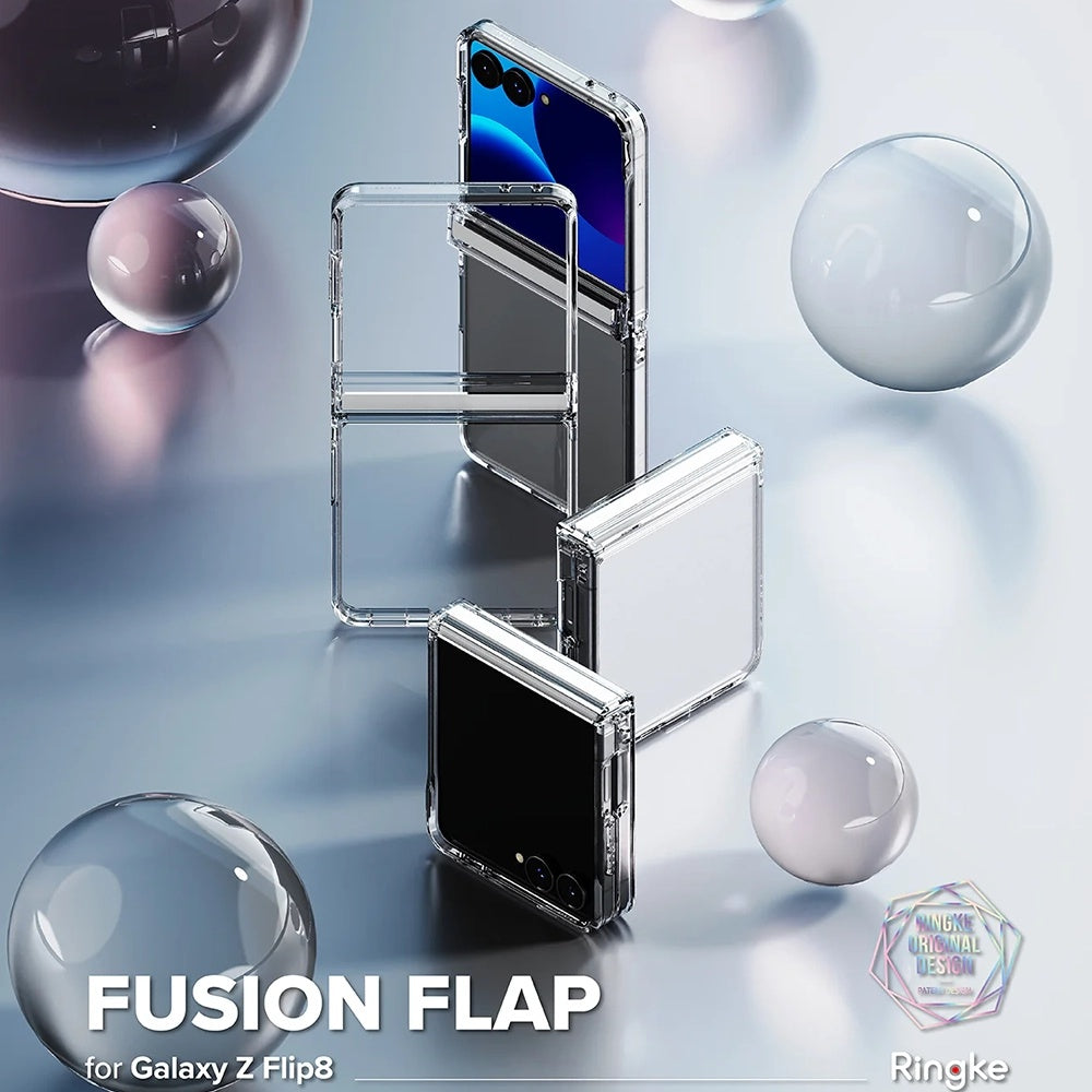 Etui na Samsung Galaxy Z Flip8 F776, Ringke, Fusion Flap, Przezroczyste