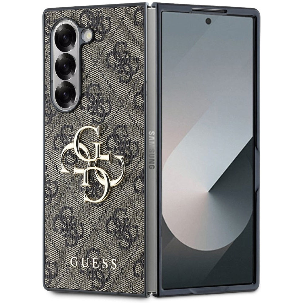 Etui na Samsung Galaxy Z Fold6 F956, Guess, 4G Metal Logo, Brązowy