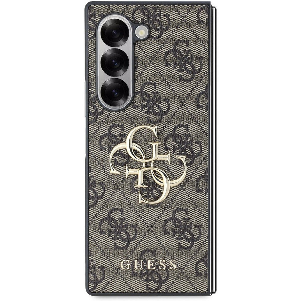 Etui na Samsung Galaxy Z Fold6 F956, Guess, 4G Metal Logo, Brązowy